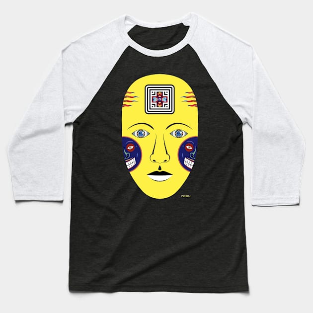 Rave Yellow Baseball T-Shirt by patrou